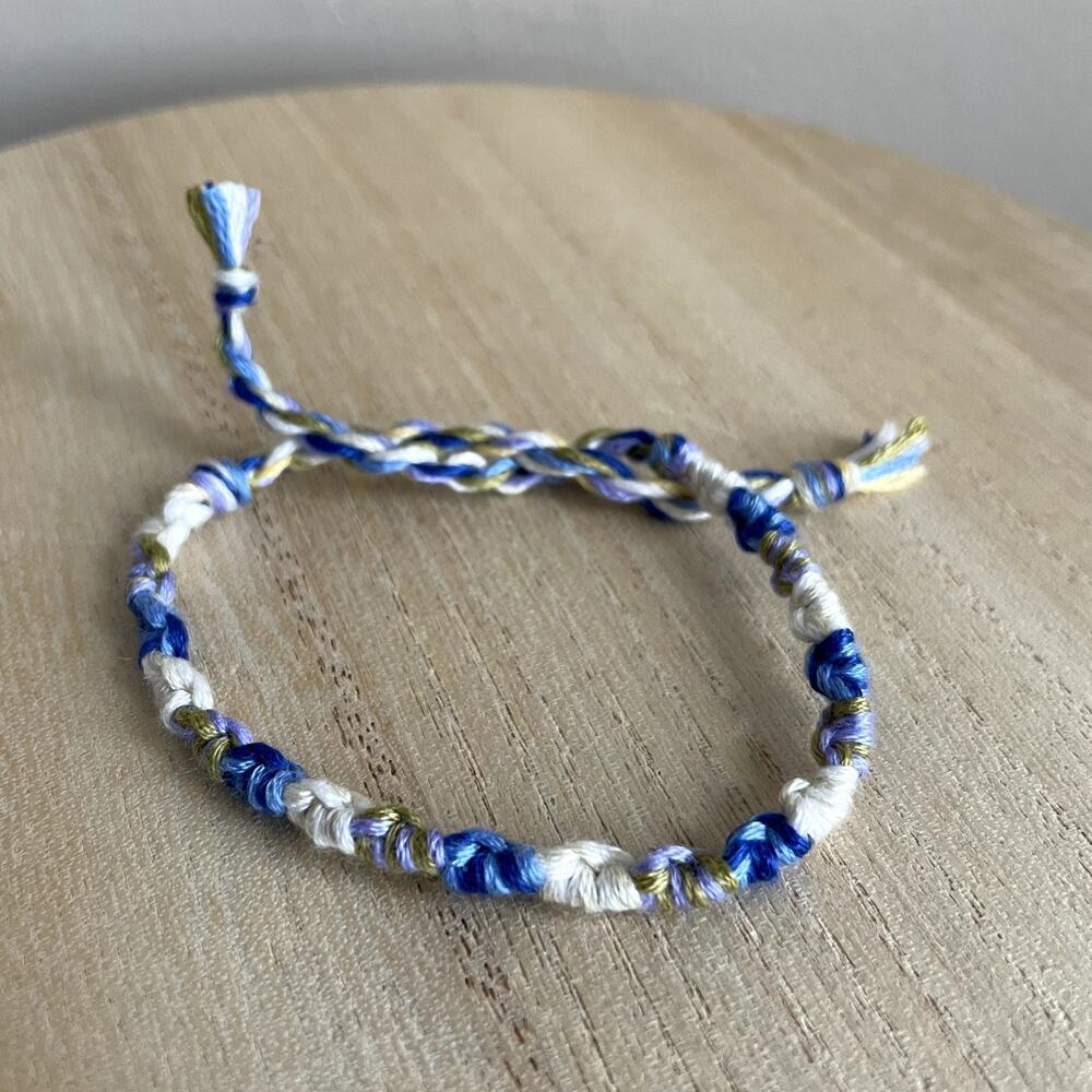Allie Bracelet anklet trendy comfortable tie embroidery thread woven gift